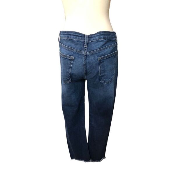 Black Label high rise medium wash frayed hem jeans - Picture 6 of 10